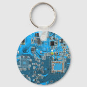 Porte-clés Custom Blue PCB Circuit Board for IT Pros 2 (Verso)