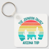 Porte-clés Custom Cactus Sunset Arizona Desert Triage (Recto)