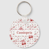 Porte-clés Custom Cherry & Bows Keychain (Recto)