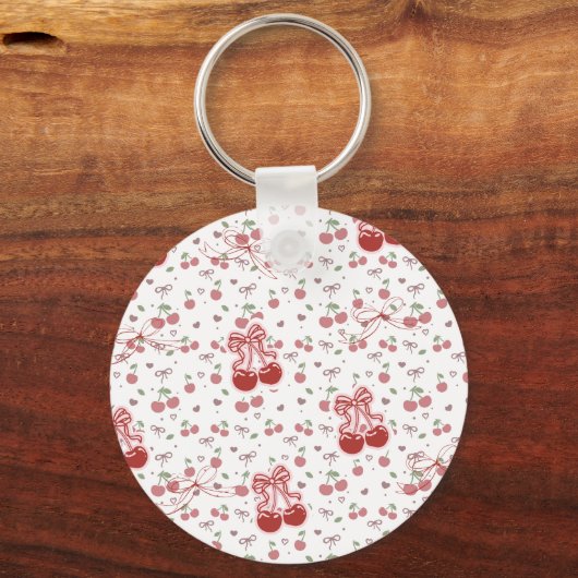 Porte-clés Custom Cherry & Bows Keychain (Verso)