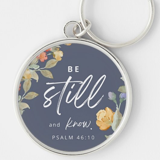 Porte-clés Custom Christian Be Still and Know (Devant)