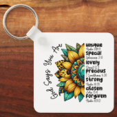 Porte-clés Custom Christian Forgiven Custom Bible Verse (Recto)