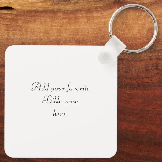 Porte-clés Custom Christian Forgiven Custom Bible Verse (Verso)