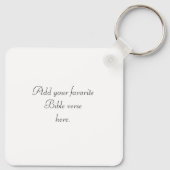 Porte-clés Custom Christian Forgiven Custom Bible Verse (Dos)