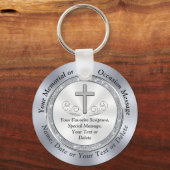 Porte-clés Custom Christian, Funeral Keakes pour les invités (Verso)