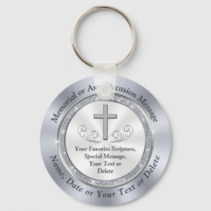 Porte-clés Custom Christian, Funeral Keakes pour les invités