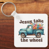 Porte-clés Custom Christian Jésus Prend le Volant (Recto)
