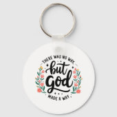 Porte-clés Custom Christian No Way But God (Recto)