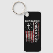 Porte-clés Custom Christian One Nation Under God (Recto)