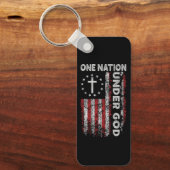 Porte-clés Custom Christian One Nation Under God (Recto)