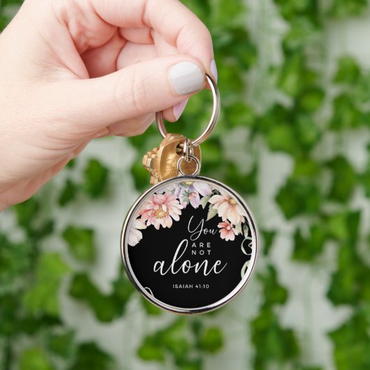 Porte-clés Custom Christian You Are Not Alone (Main)