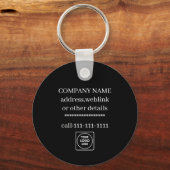 Porte-clés Custom Company Logo Slogan Promo Keychains (Verso)