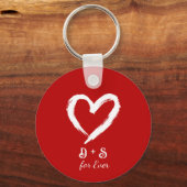 Porte-clés Custom Couple Valentine Keychain (Recto)