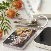 Porte-clés Custom Create Personalized Photo Save The Date  (Devant droit)
