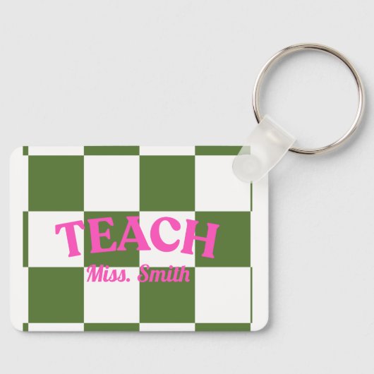 Porte-clés Custom Cute Teach Keychain (Recto)