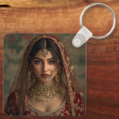 Porte-clés Custom Cute Two Photo Double Sided Personalized (Verso)