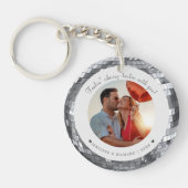 Porte-clés Custom Disco Argent Saint-Valentin Porte - clé pho (Devant)