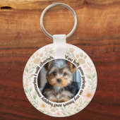 Porte-clés Custom Dog Paw Prints Memorial (Recto)