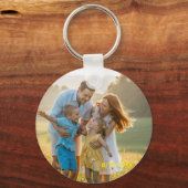 Porte-clés Custom Double Sided Family Two Photo Christmas Cer (Recto)
