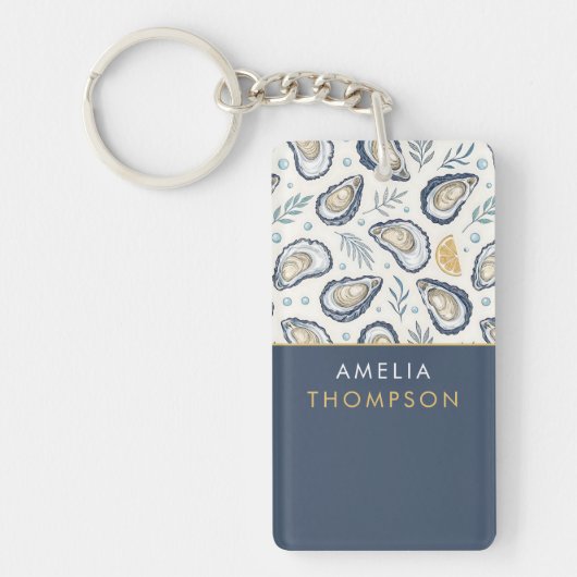 Porte-clés Custom Elegant Marine Oysters (Devant)
