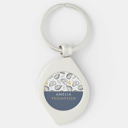 Porte-clés Custom Elegant Marine Oysters (Devant)