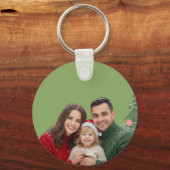 Porte-clés Custom Family Photo Christmas Keychain | Santa Bac (Recto)