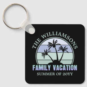 Porte-clés Custom Family Vacation Beach Tropical Island