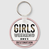 Porte-clés Custom Girls Week-end Girls Trip Vacances (Verso)