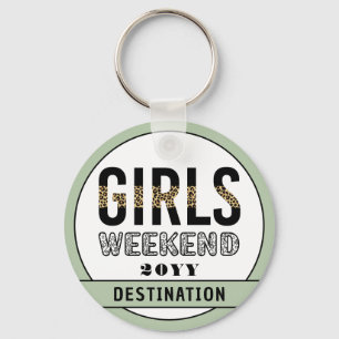 Porte-clés Custom Girls Week-end Girls Trip Vacances