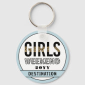 Porte-clés Custom Girls Week-end Girls Trip Vacances (Verso)