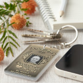 Porte-clés Custom Gold Memorial Wings Ajouter un Porte - clé (Devant droit)