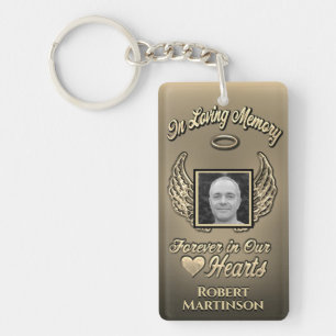 Porte-clés Custom Gold Memorial Wings Ajouter un Porte - clé
