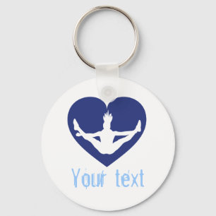 Porte-clés Custom Gymnastics Dance Cheer Keychains