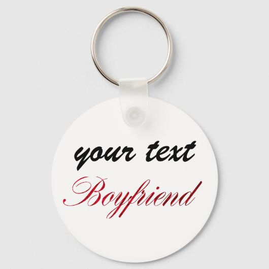 Porte-clés custom  keychain - boyfriend (Recto)