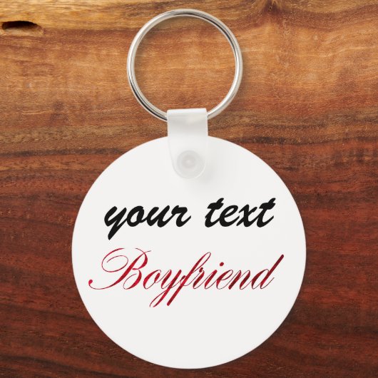 Porte-clés custom  keychain - boyfriend (Recto)