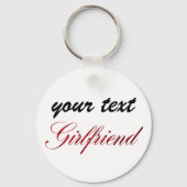 Porte-clés custom  keychain - girlfriend (Recto)