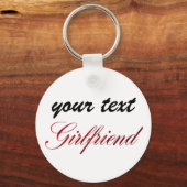 Porte-clés custom  keychain - girlfriend (Recto)