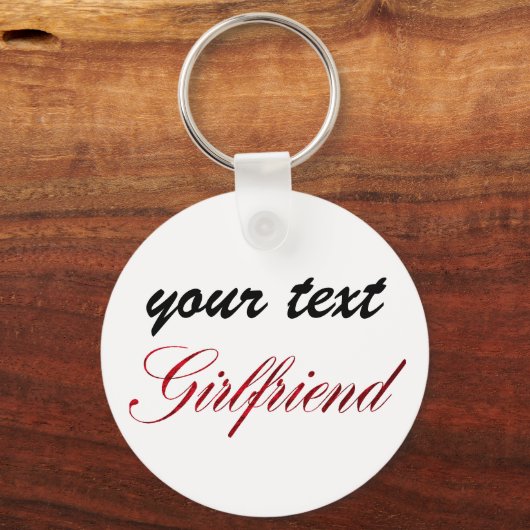 Porte-clés custom  keychain - girlfriend (Recto)