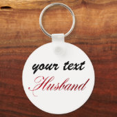 Porte-clés custom  keychain - husband (Recto)