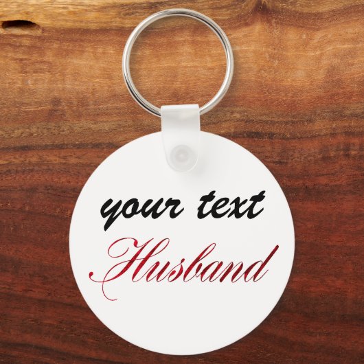 Porte-clés custom  keychain - husband (Recto)