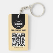 Porte-clés Custom Logo & QR Code Keychain | Business Promo Gi (Dos)