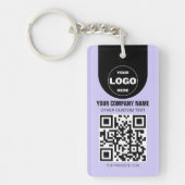 Porte-clés Custom Logo & QR Code Keychain | Business Promo Gi (Devant)