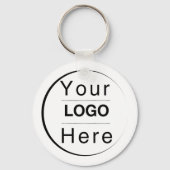 Porte-clés Custom Modern Minimalist Name & Initial  (Recto)