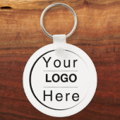 Porte-clés Custom Modern Minimalist Name & Initial  (Recto)