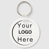 Porte-clés Custom Modern Minimalist Name & Initial  (Verso)