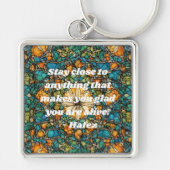 Porte-clés Custom Mosaic Motif Nowruz Iran Nouvel An Cadeau (Devant)