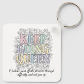 Porte-clés Custom Motivational Keychain (Dos)