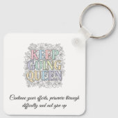 Porte-clés Custom Motivational Keychain (Dos)