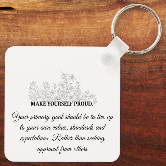 Porte-clés Custom Motivational Keychain (Verso)