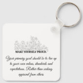 Porte-clés Custom Motivational Keychain (Dos)